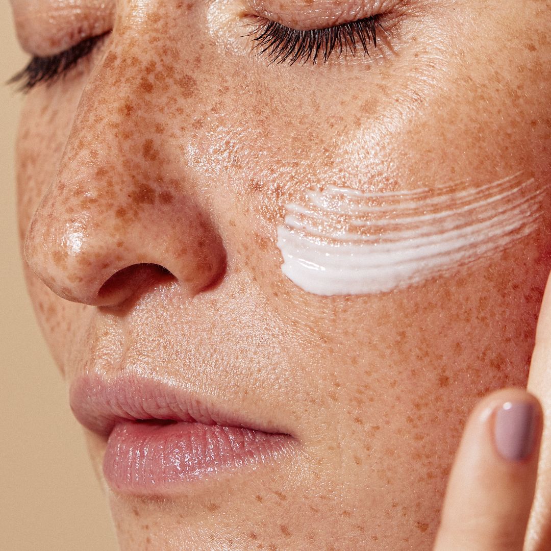 Healthy skin being supported by vitamin c collage and protein